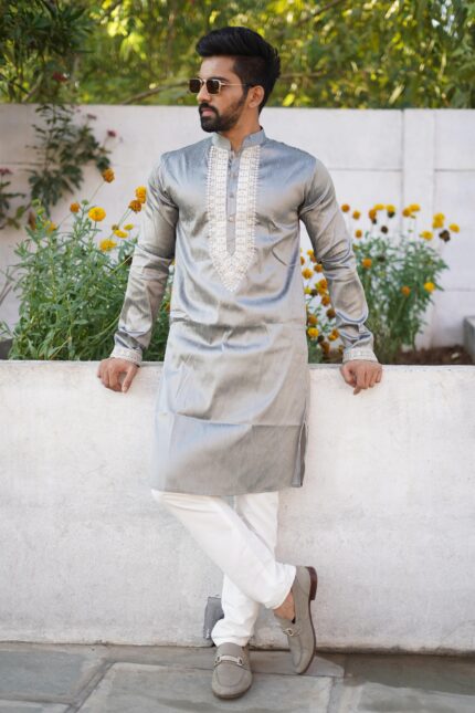 Grey kurta pajama set