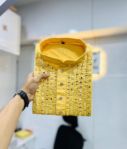 yellow kurta pajama set