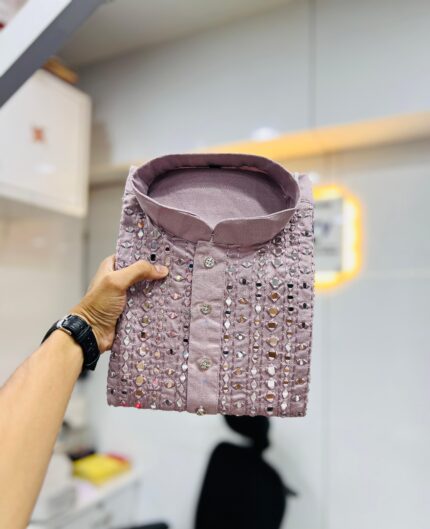 Dusty mauve kurta pajama